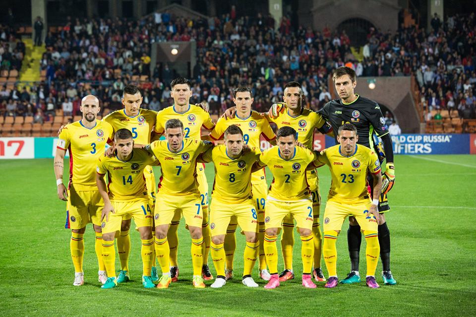 Echipa de start a României în meciul cu Armenia. Foto: frf.ro
