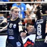 Iulia Curea in meciul de handbal feminin dintre CSM Bucuresti si Vistal Gdynia, din cadrul Ligii Campionilor, desfasurat in sala Dinamo din Bucuresti, duminica 19 noiembrie 2017. © FOTO Razvan Pasarica/SPORT PICTURES